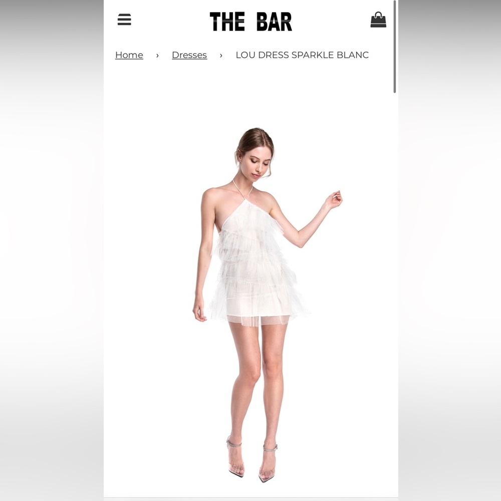 Lou Dress Sparkle Blanc